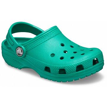 Zuecos Crocs Classic Niña Verdes | Mexico 1584BEXC